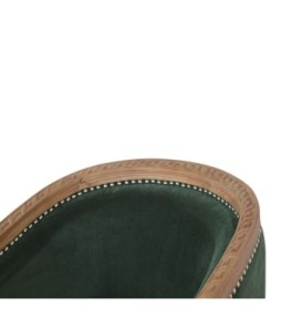 Fauteuil d'appoint en velours émeraude