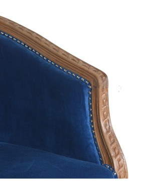 Fauteuil d'appoint en velours bleu royal
