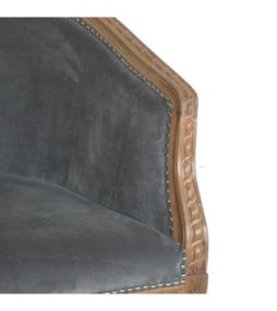 Fauteuil d'appoint en velours gris