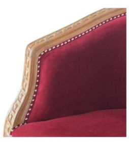 Wine Red Velvet Occasional Chair