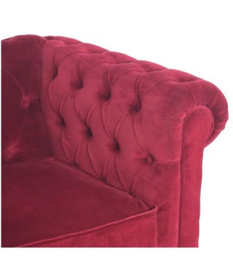 Wine Red Chesterfield Armchair
