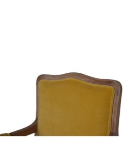 Mustard Velvet French Style Chair