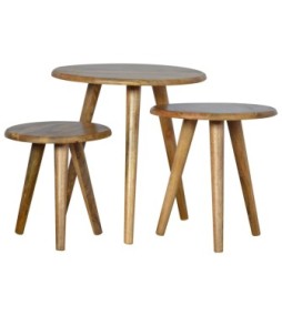 Oak-ish Nordic Nesting Stools