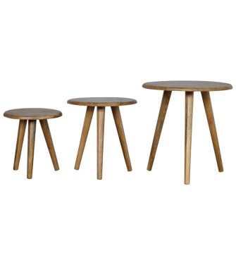 Oak-ish Nordic Nesting Stools