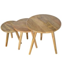 Oak-ish Nordic Nesting Stools