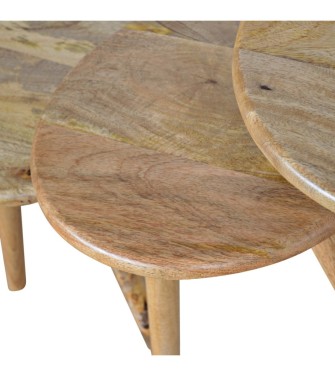 Oak-ish Nordic Nesting Stools