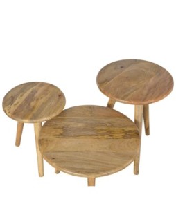 Oak-ish Nordic Nesting Stools