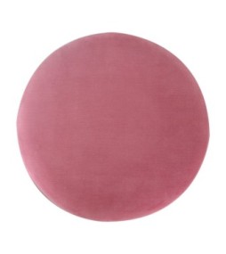 Repose-pieds en bois et velours rose