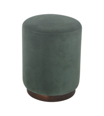 Repose-pieds Emerald avec base en bois