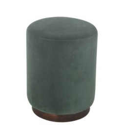 Repose-pieds Emerald avec base en bois