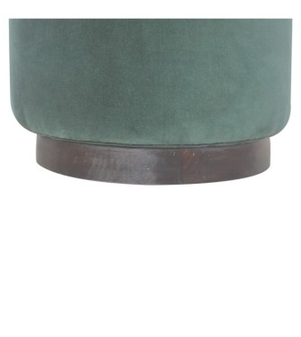 Repose-pieds Emerald avec base en bois