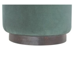 Repose-pieds Emerald avec base en bois