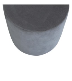 Black Velvet Wooden Base Footstool