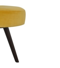 Mustard Velvet Tripod Footstool