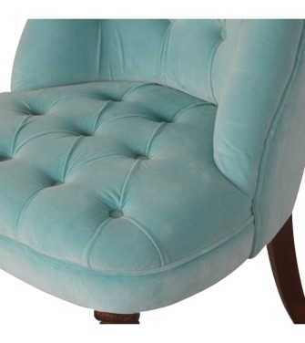 Turquoise Velvet Accent Chair