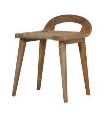 Woven Raised Back Stool