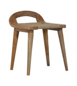 Woven Raised Back Stool