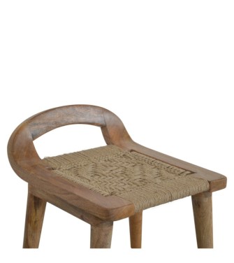 Woven Raised Back Stool