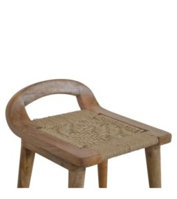 Woven Raised Back Stool