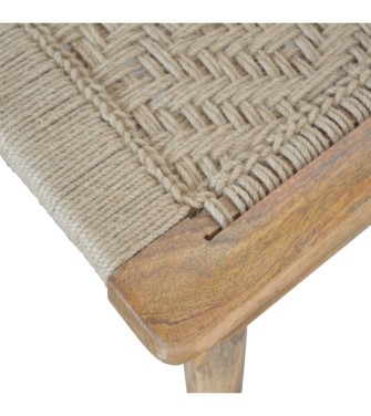 Woven Raised Back Stool