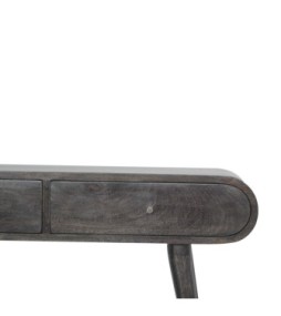 Table console incurvée noir cendré