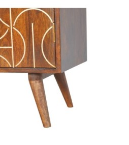 Chestnut Inlay Abstract Cabinet