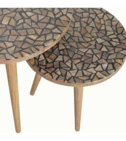 Repose-pieds en forme de tronc d'arbre (lot de 2)