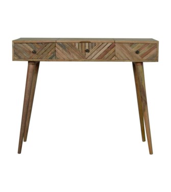 Line Carved Foldable Dressing Table