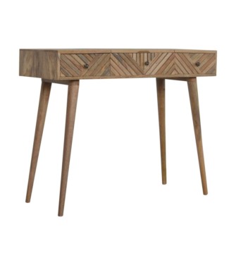 Line Carved Foldable Dressing Table