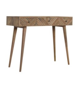 Line Carved Foldable Dressing Table