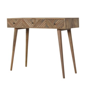 Line Carved Foldable Dressing Table