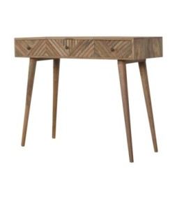 Line Carved Foldable Dressing Table