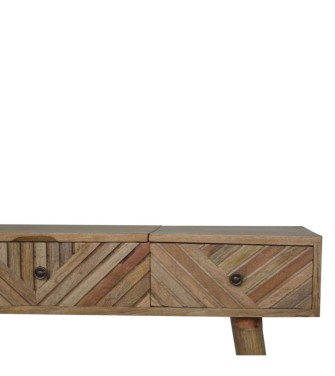 Line Carved Foldable Dressing Table