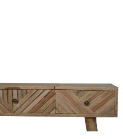 Line Carved Foldable Dressing Table