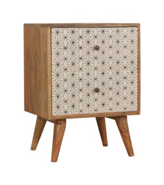 Table de chevet Prima à 2 tiroirs