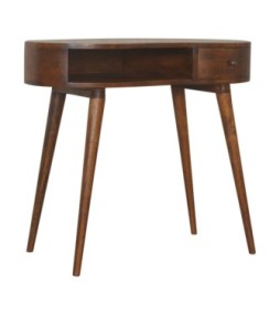 Bureau arrondi finition châtaigne