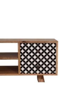 Meuble TV à motif diamant