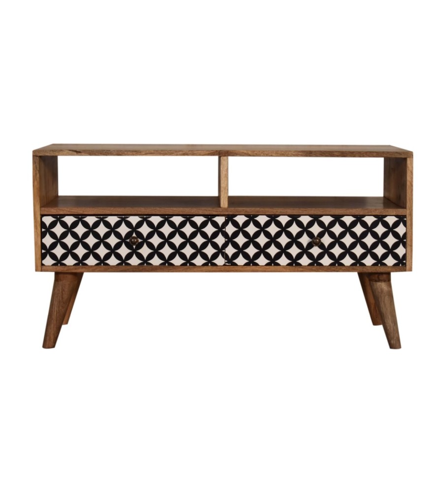 Diamond Screen Printed TV Unit