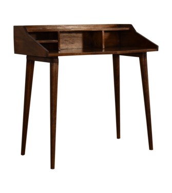 Bureau à tiroirs multiples couleur châtaigne