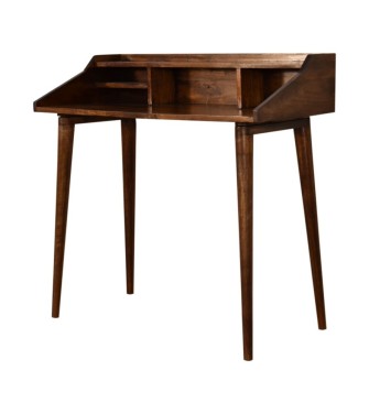 Bureau à tiroirs multiples couleur châtaigne