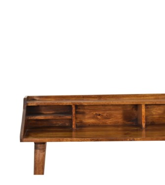 Bureau à tiroirs multiples couleur châtaigne