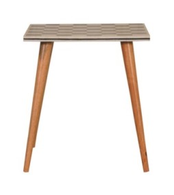 Checkered End Table