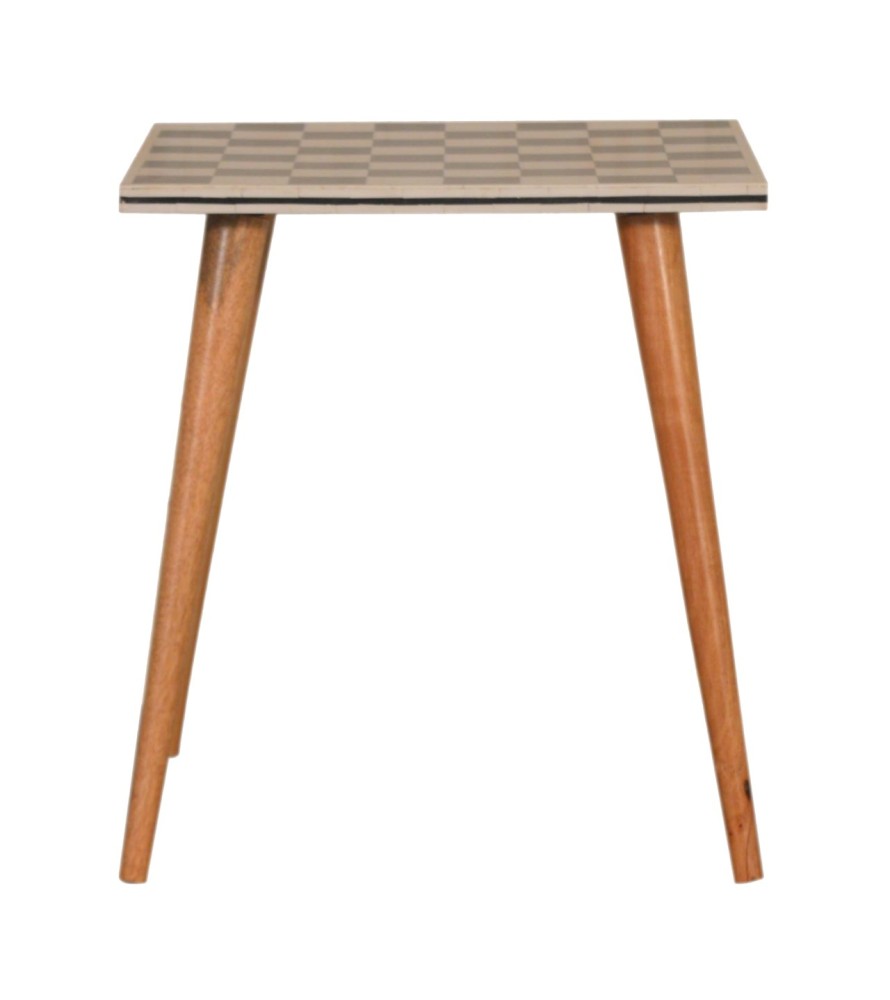 Checkered End Table
