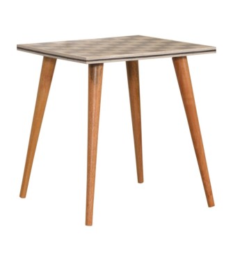 Checkered End Table