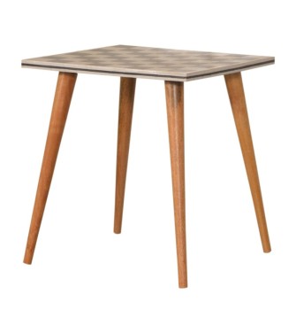 Checkered End Table