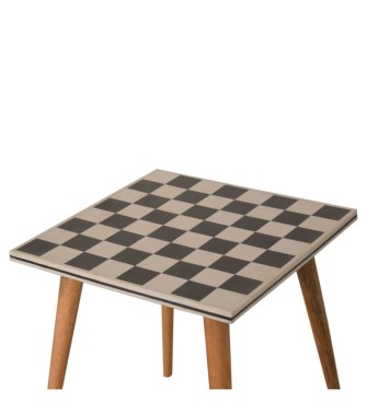 Checkered End Table