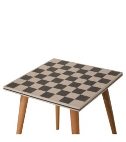 Checkered End Table