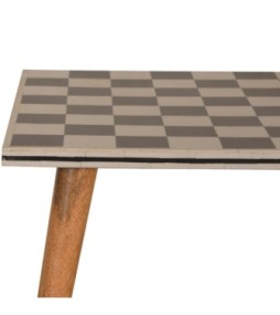 Checkered End Table