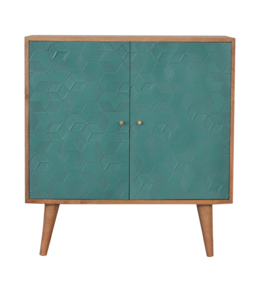 Acadia Teal Cabinet