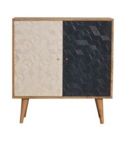 Armoire Acadia blanche et marine